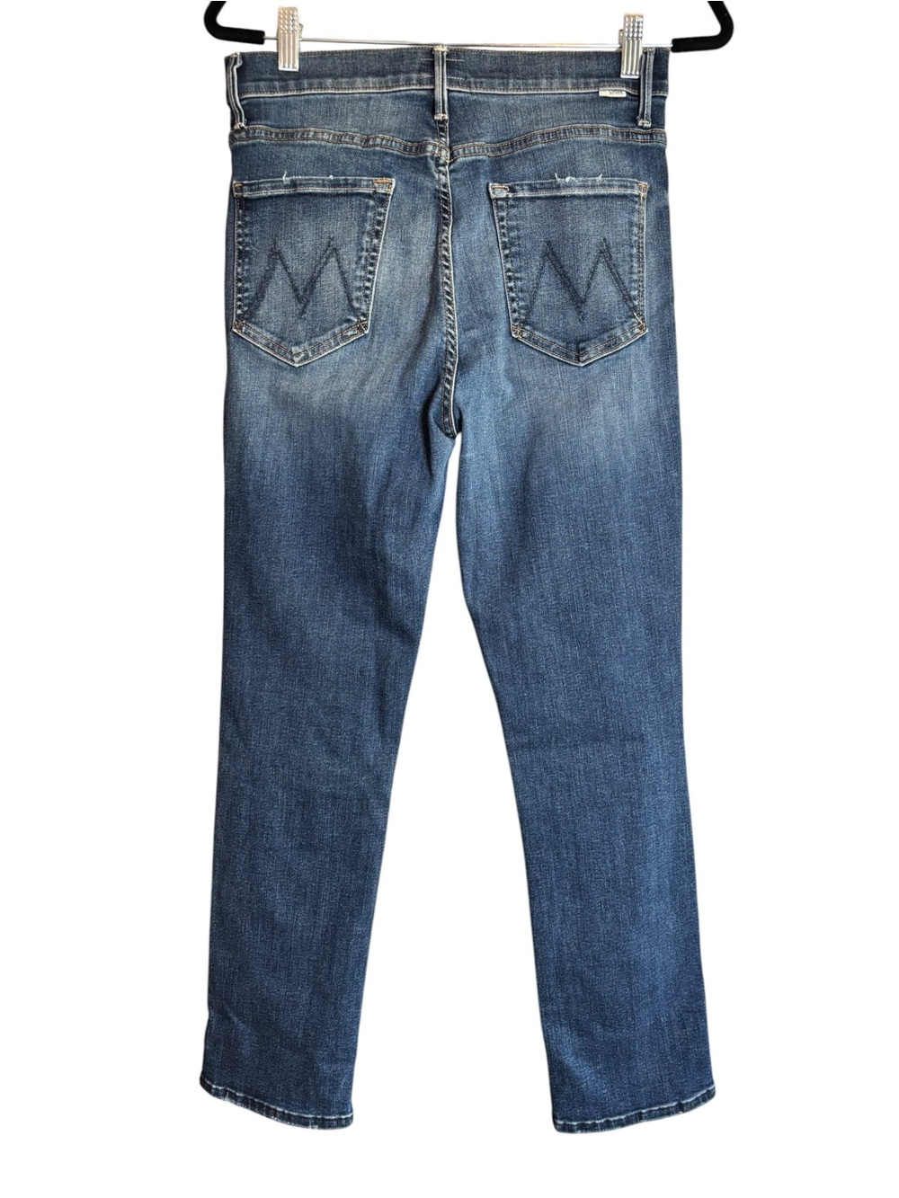 MOTHER The Swooner Rascal Ankle Jeans Size 31 Medium Wash High Rise Straight Leg - Picture 3 of 11